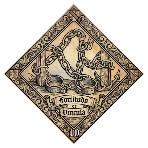Fortune card symbol No. 10 — Iron shackles