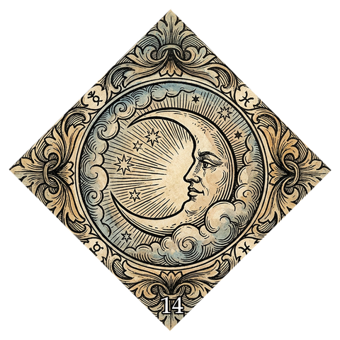 Fortune card symbol No. 14 — Moon