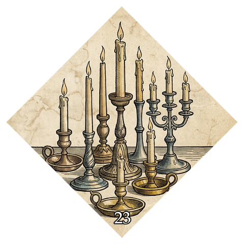 Fortune card symbol No. 23 — Candles