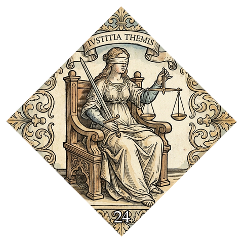 Fortune card symbol No. 24 — Themis