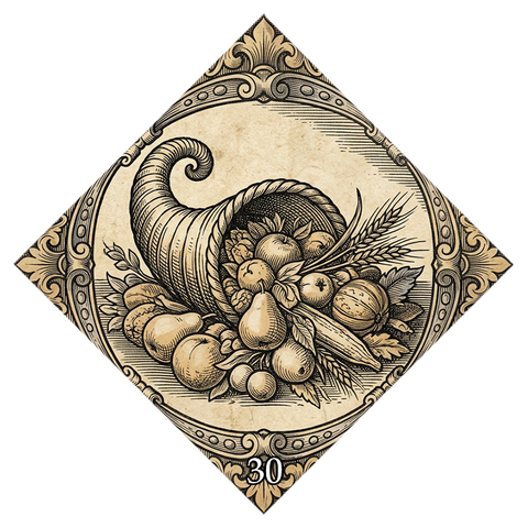Fortune card symbol No. 30 — Horn of plenty