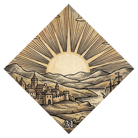 Fortune card symbol No. 31 — Sunrise