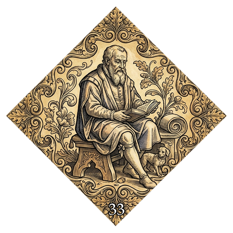 Fortune card symbol No. 33 — Old man