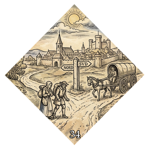 Fortune card symbol No. 34 — Crossroads