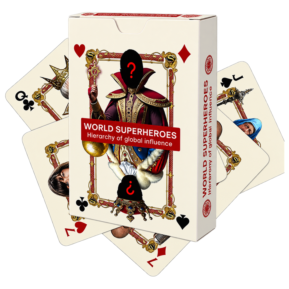 Card deck “World Superheroes” — box and cards